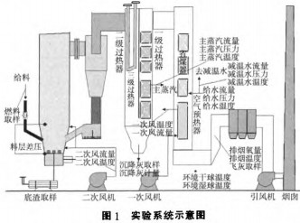 生物質(zhì)鍋爐實(shí)驗(yàn)系統(tǒng)示意圖 生物質(zhì)鍋爐實(shí)驗(yàn)系統(tǒng)示意圖